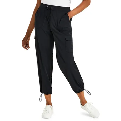 Petite Cropped Ultility Cargo Pants