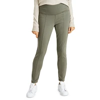 Plus High-Rise Ponte Pull-On Pants