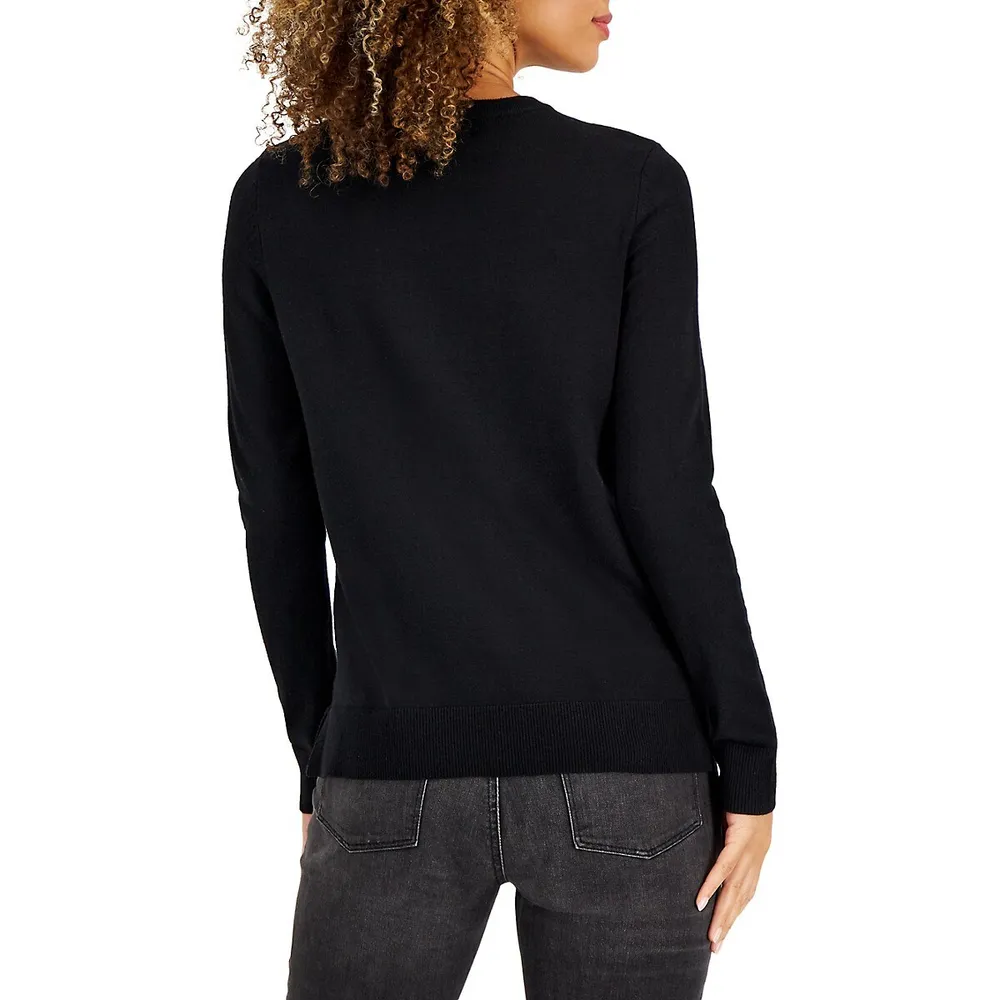 Long-Sleeve Crewneck Sweater