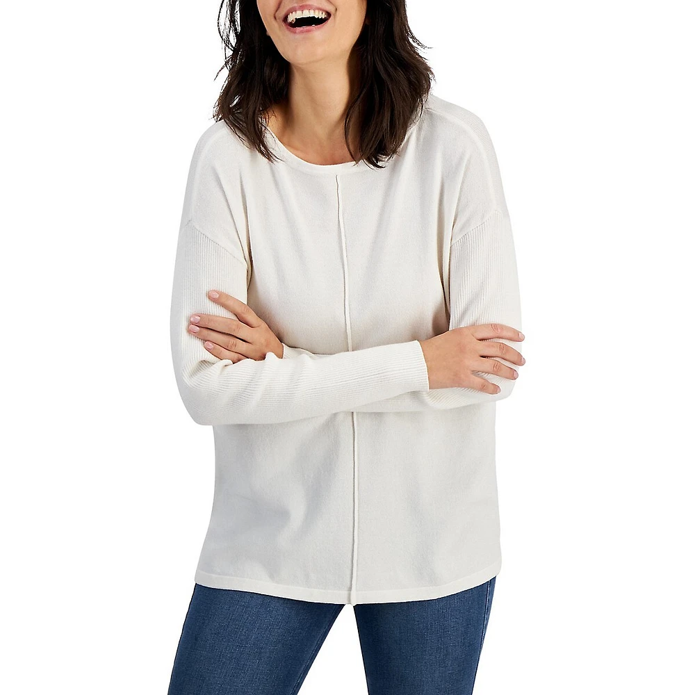 Front Seam Drop-Shoulder Tunic