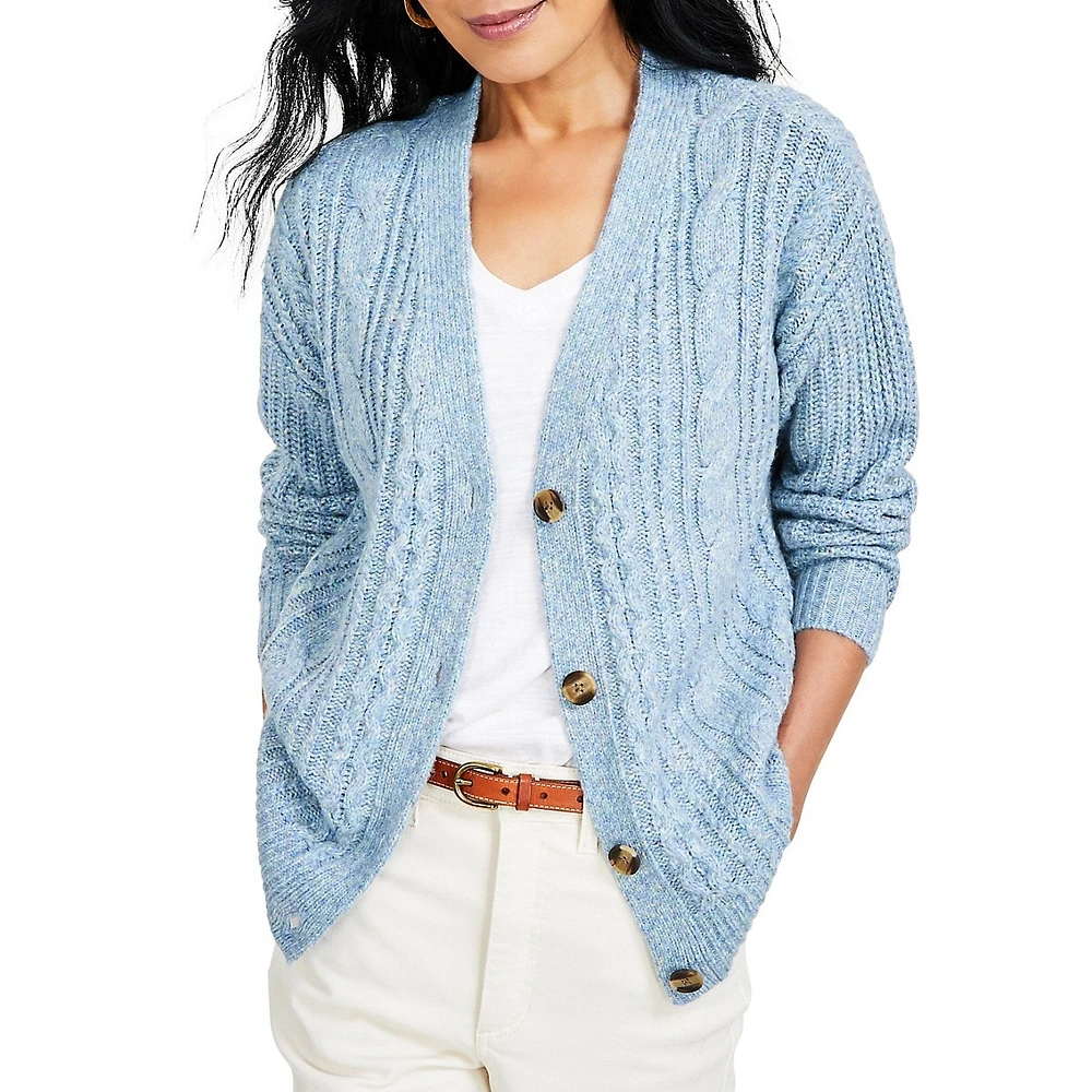 Cable-Knit Cardigan