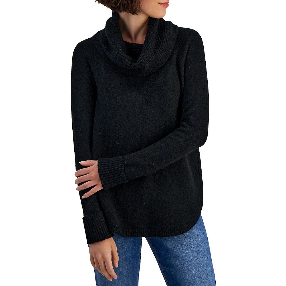 Petite Cowlneck Sweater