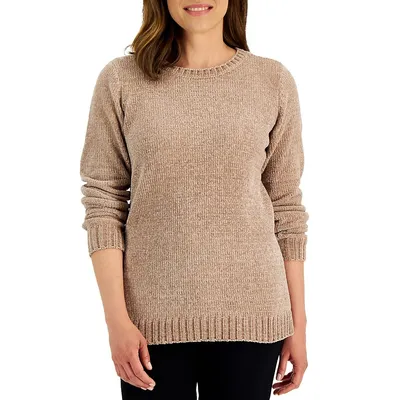 Crewneck Chenille Sweater