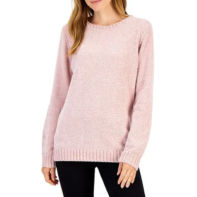 Petite Crewneck Chenille Sweater
