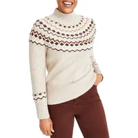 Fair Isle Mockneck Sweater