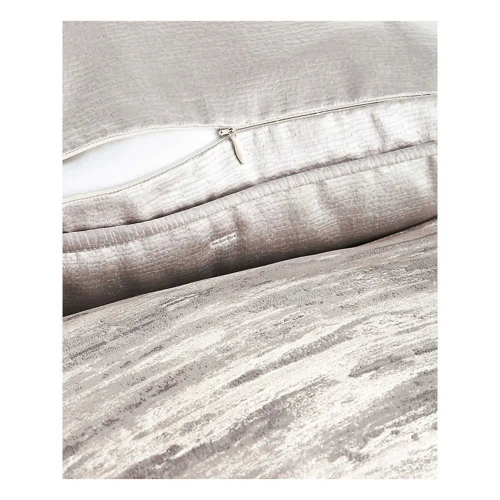 Impasto Stone 3-Piece Duvet Cover Set