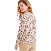 Forever Leopard Long-Sleeve Knit Top