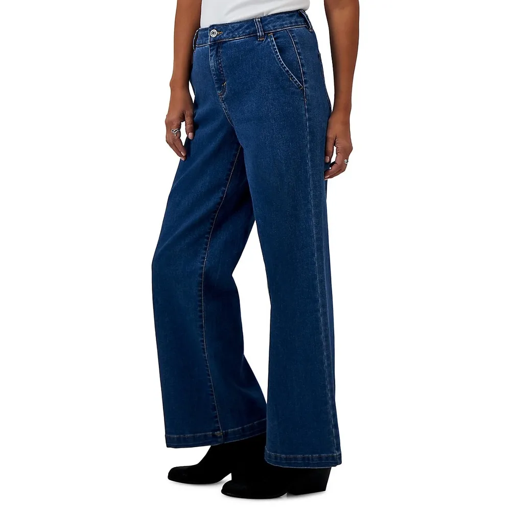 High-Rise Wide-Leg Jeans