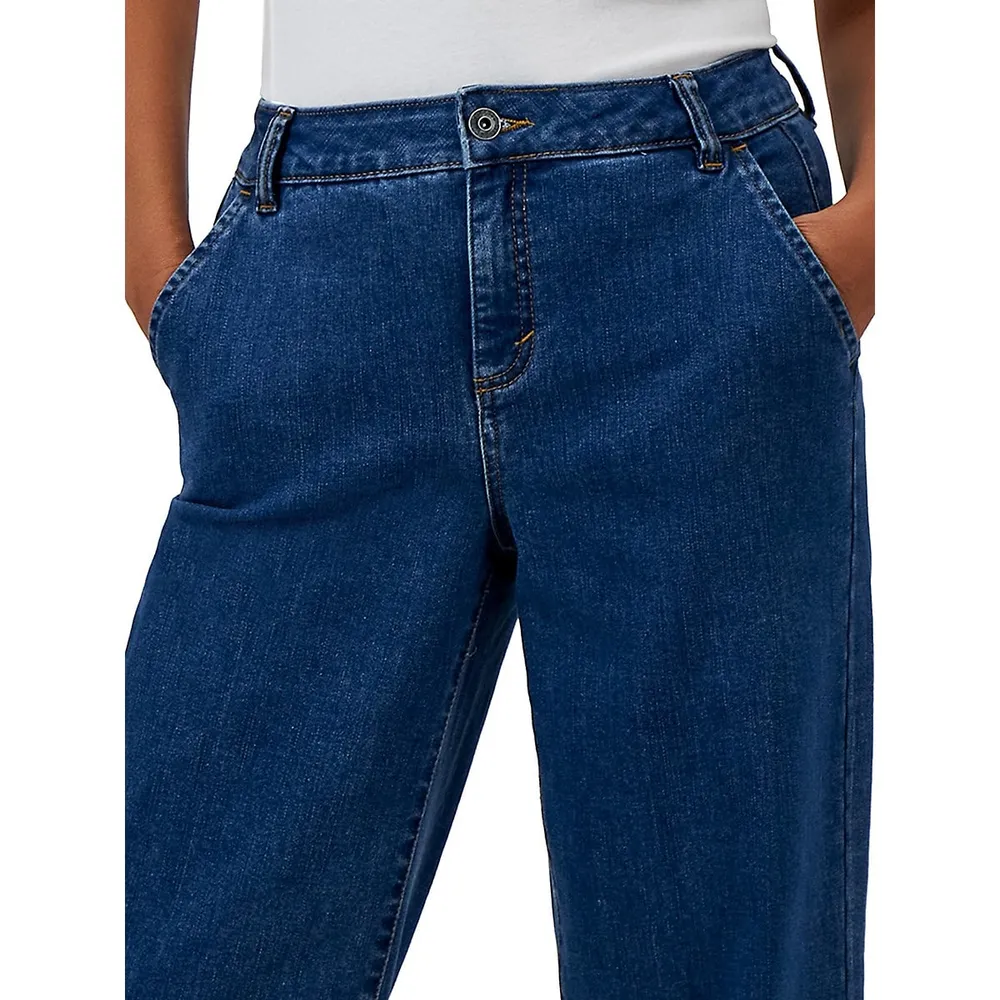 High-Rise Wide-Leg Jeans