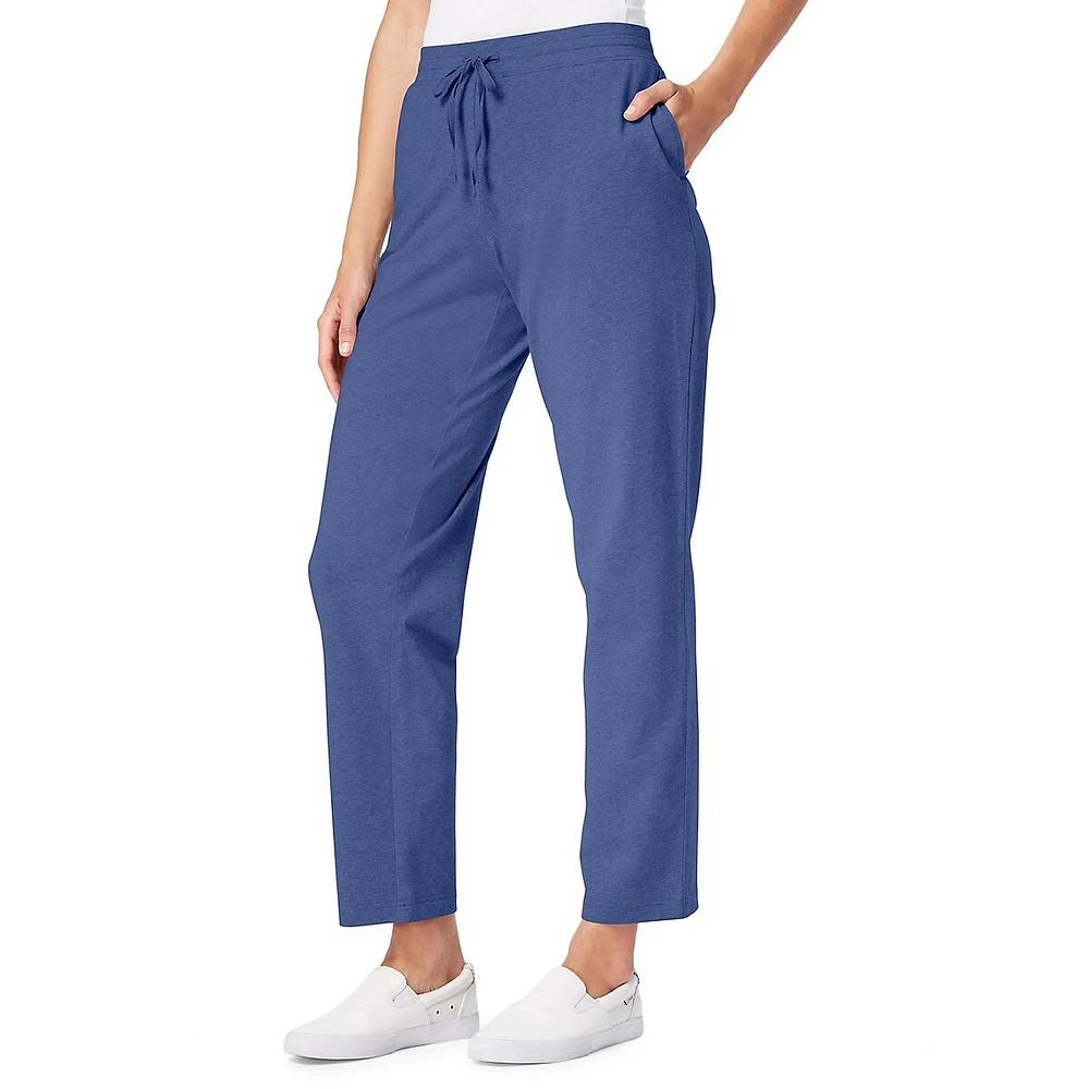 Pantalon sport à jambes droites et cordon de serrage