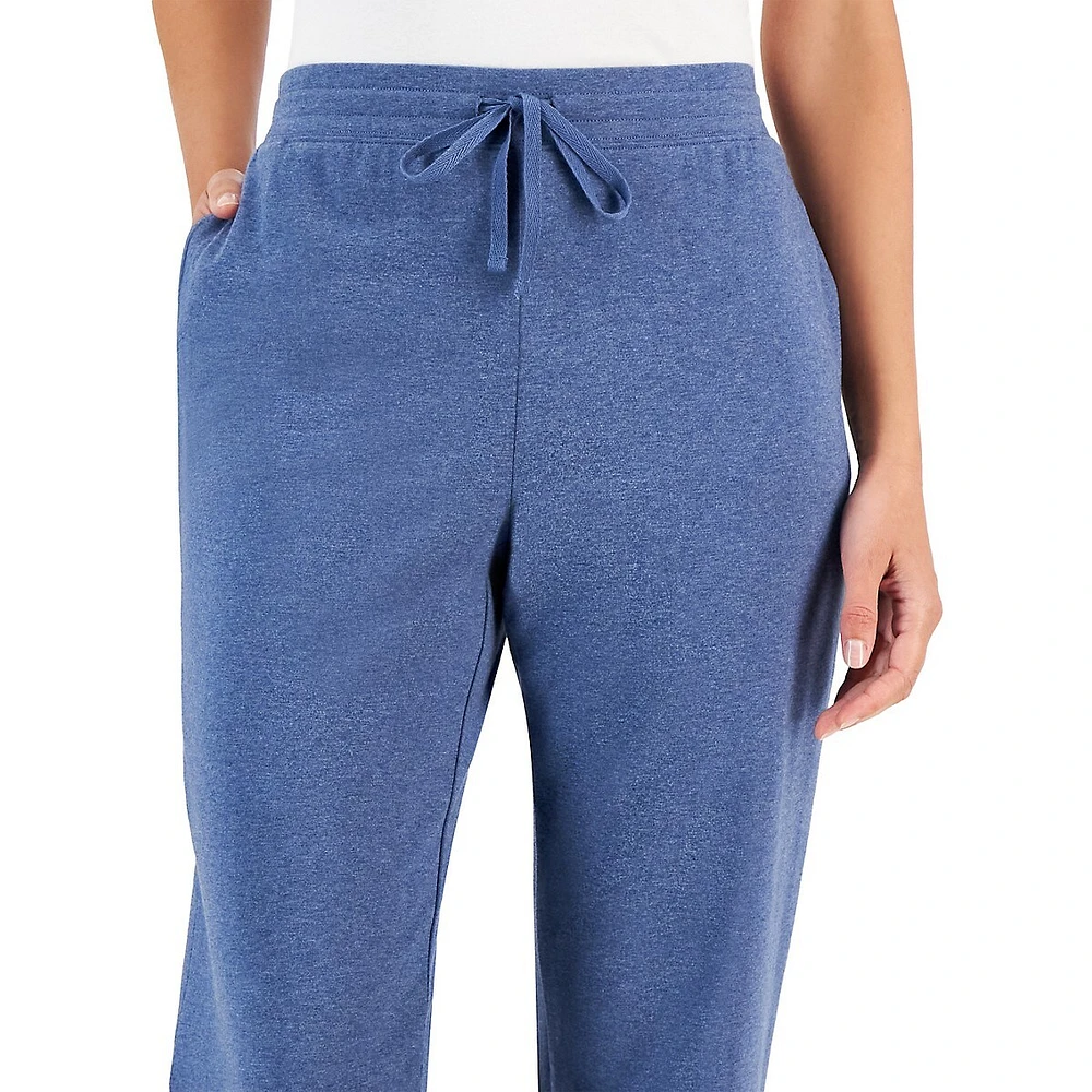 Pantalon sport à jambes droites et cordon de serrage