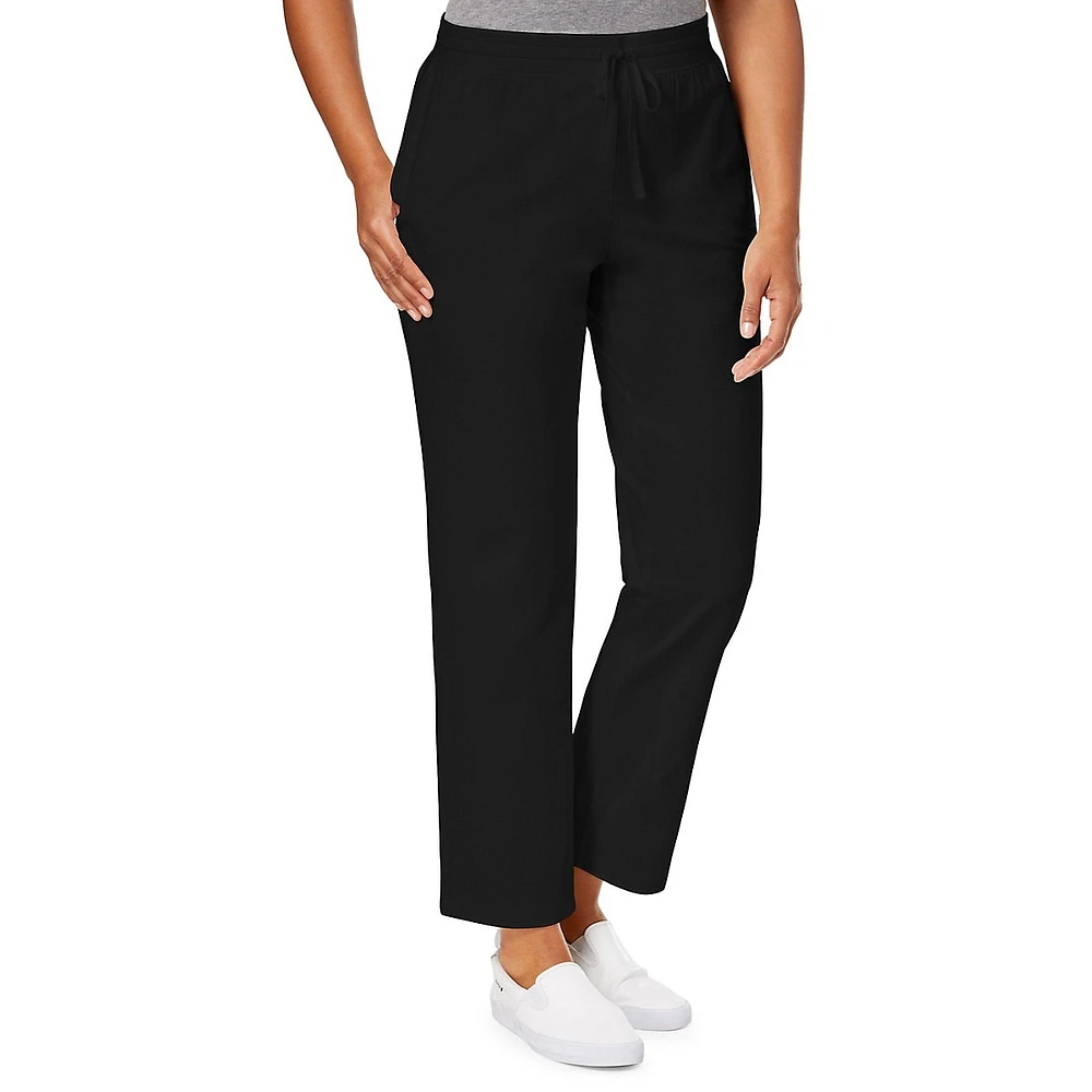 Sport Drawstring Straight-Leg Pants