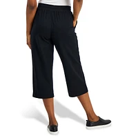 Mid-Rise Relaxed Fit Capris