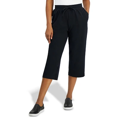Mid-Rise Relaxed Fit Capris