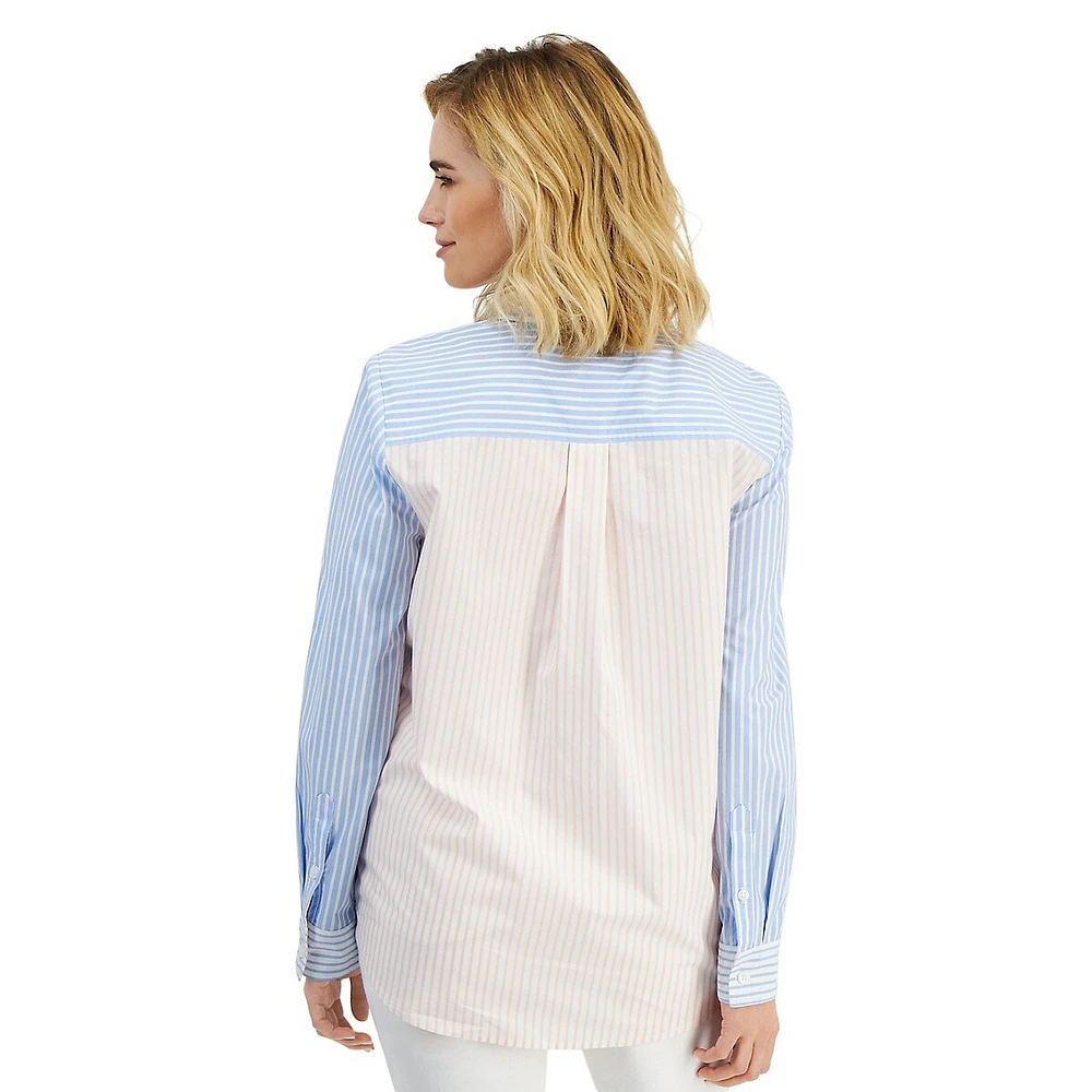 Petite The Perfect Mixed Stripe Shirt