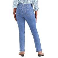 High-Rise Straight-Leg Jeans