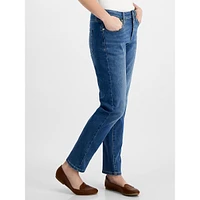 Mid-Rise Stretch Slim-Leg Jeans