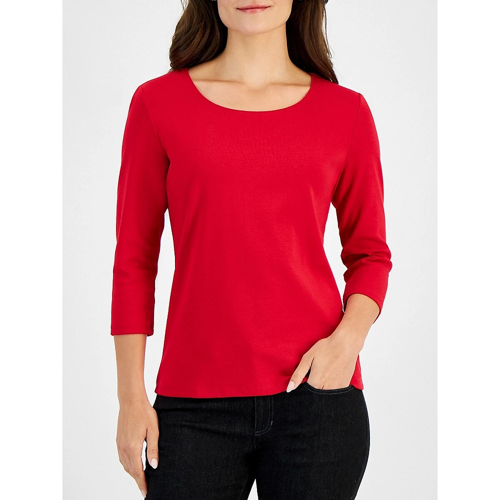 Three-Quarter Sleeve Top