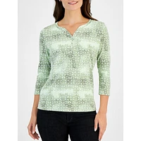 Tarten Tile Henley Top