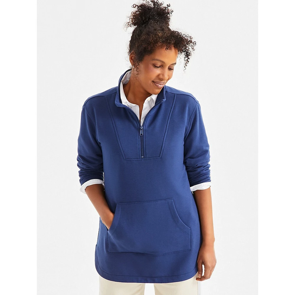 Quarter-Zip Long Fleece Sweatshirt