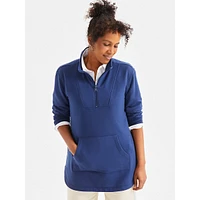 Quarter-Zip Long Fleece Sweatshirt