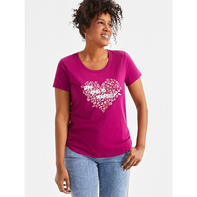 Heart Field-Graphic T-Shirt