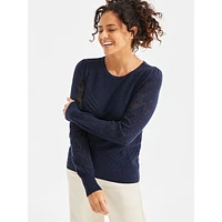 Pointelle Knit Sweater
