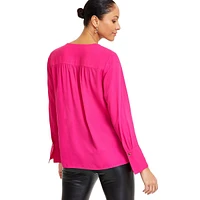 Draped Surplice Blouse