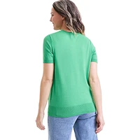 Short-Sleeve Sweater