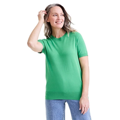 Short-Sleeve Sweater