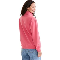 Quarter-Zip Embroidered Fleece Pullover
