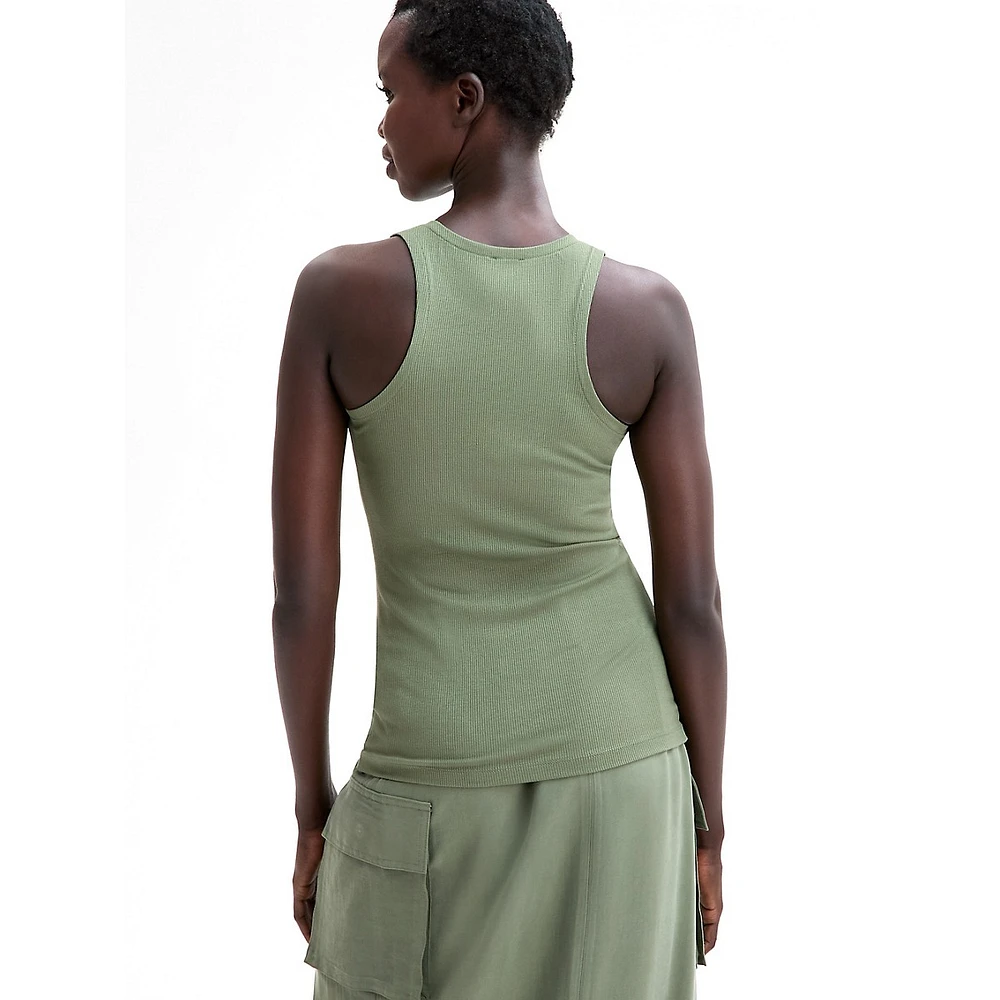 Ribbed Racerback Tank Top