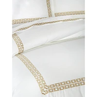 Chainlinks Pima Cotton Sateen 3-Piece Duvet Cover Set