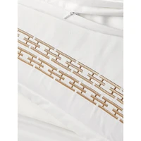 Chainlinks Pima Cotton Sateen 3-Piece Duvet Cover Set