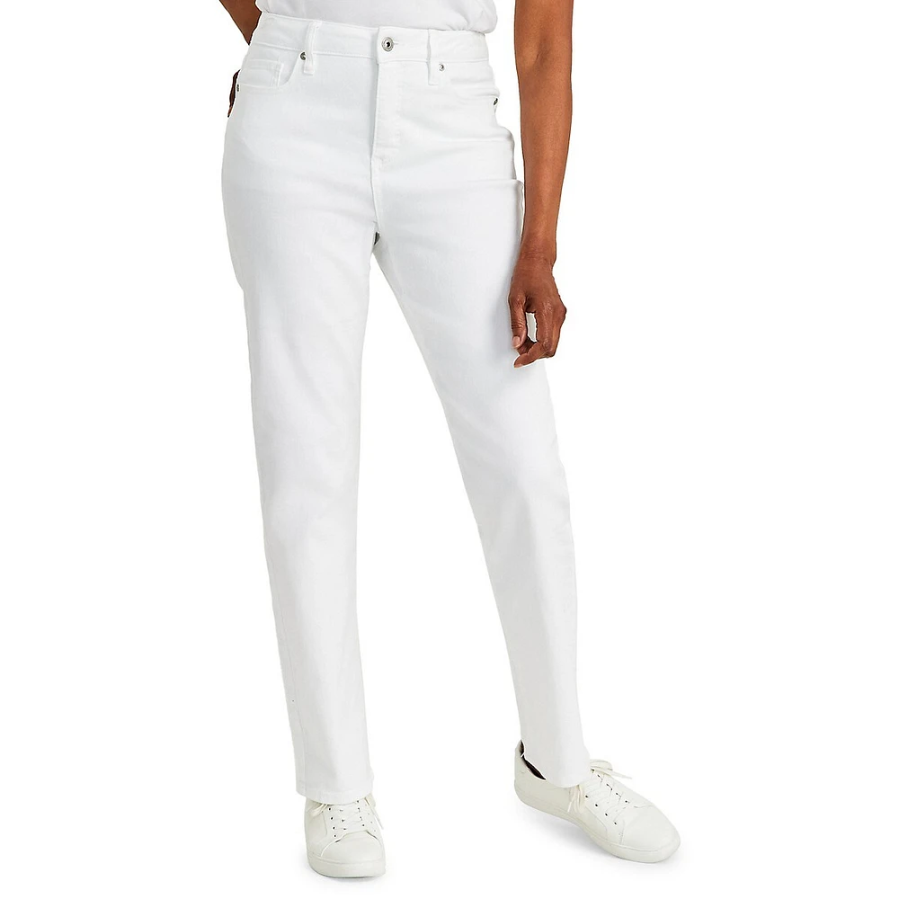 High-Rise Straight-Leg Jeans