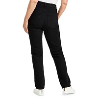 Curvy-Fit High-Rise Straight Leg Jeans