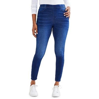 Petite Mid-Rise Pull-On Jeggings