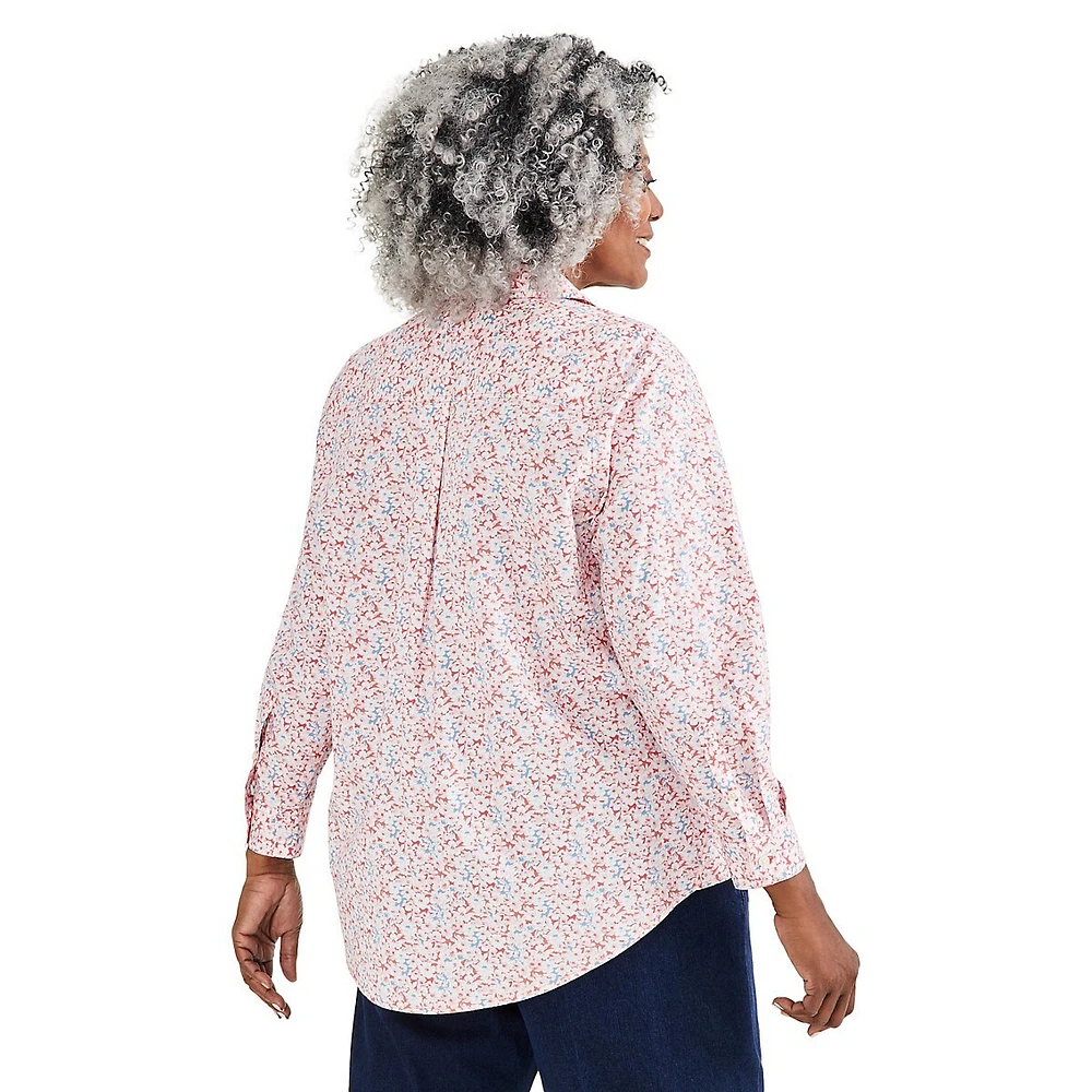 Plus Chemisier parfait en coton imprimé
