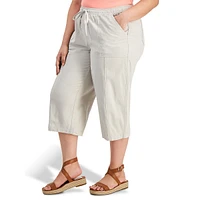 Plus Quinn Drawstring Capri Pants