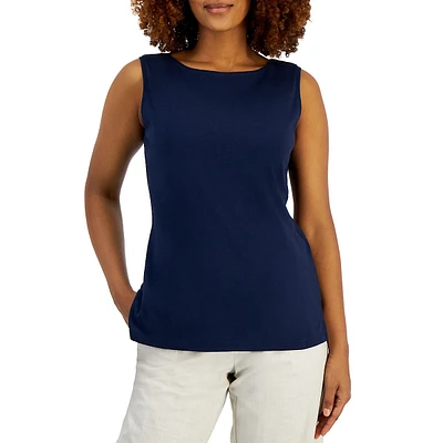 Petite Boatneck Tank Top