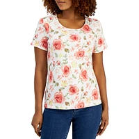 Spring Roses Scoopneck Top