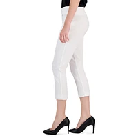 Petite Tummy-Control Pull-On Capri Pants