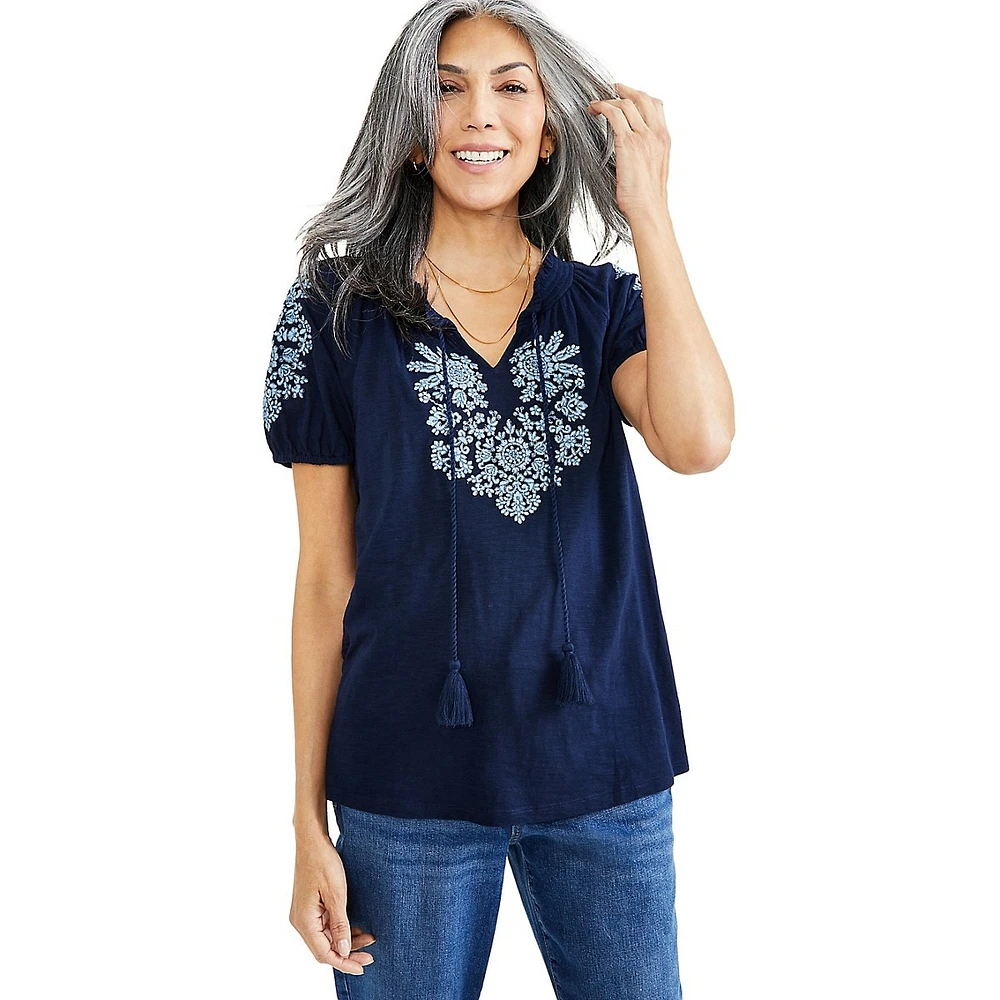 Embellished Vacay Top