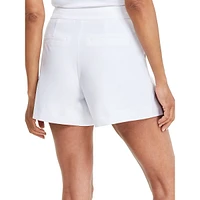 High-Rise Pleated Shorts