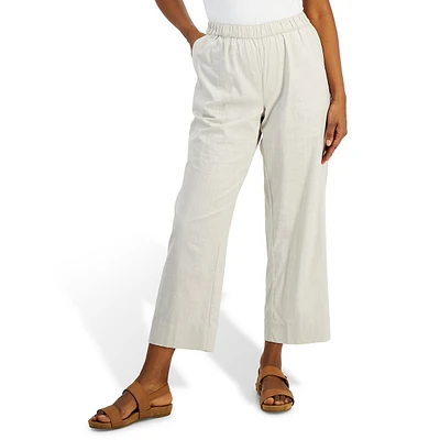 Petite Pull-On Cotton Pants