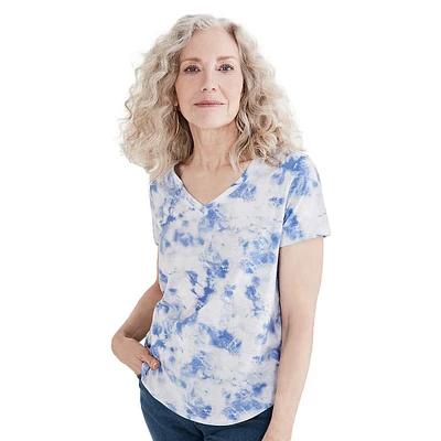 Tie-Dye V-Neck T-Shirt