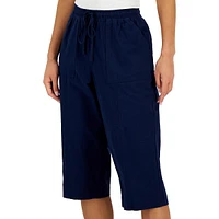 Petite Quinn Drawstring Capri Pants