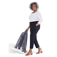 Plus Pantalon longueur cheville taille mi-haute pour tous les jours