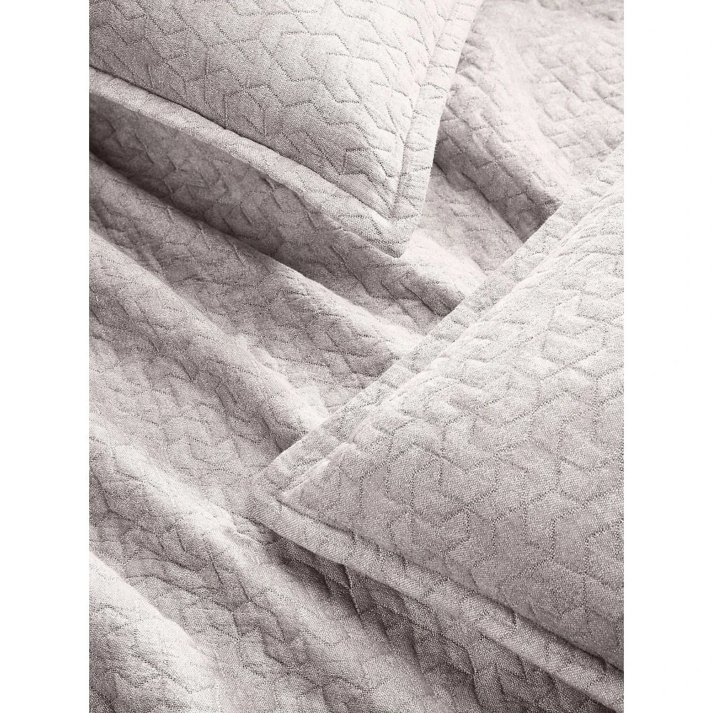 Prism Matelassé Cotton Duvet Cover Set