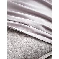 Prism Matelassé Cotton 3-Piece Duvet Cover Set